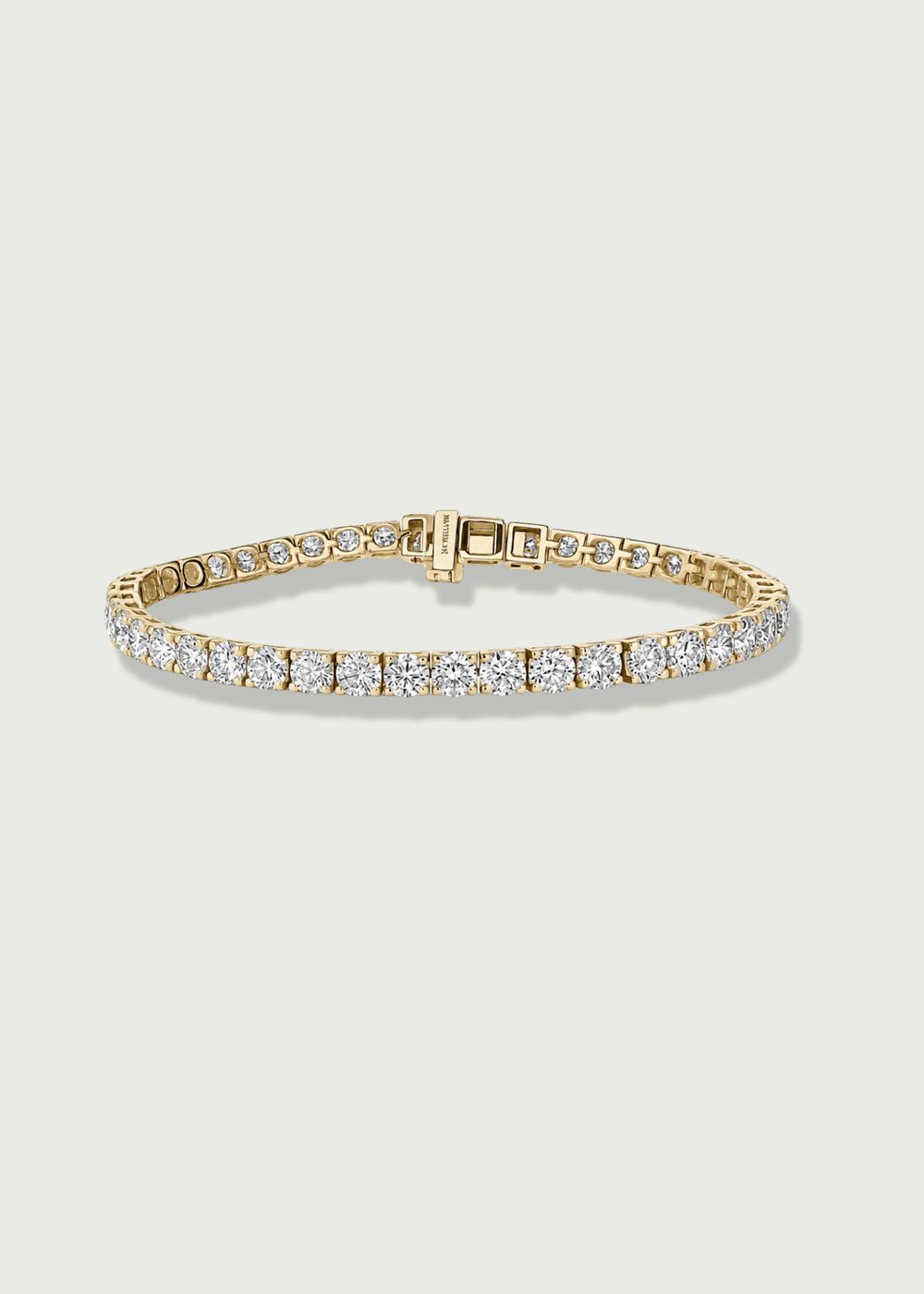 Lab-grown diamond tennis bracelet